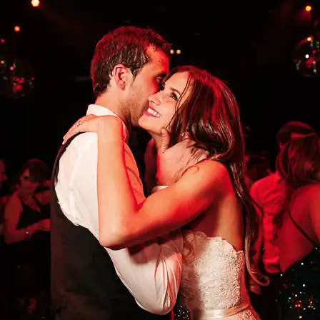 Happy couple dancing at their wedding in Buenos Aires | Joyful Celebration in Buenos Aires.